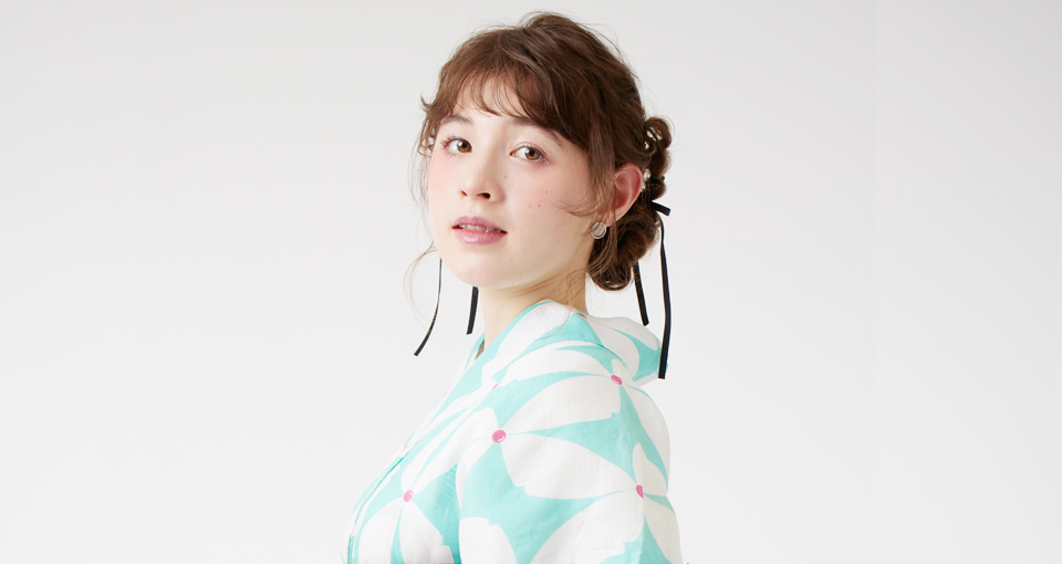 浴衣×ツインお団子