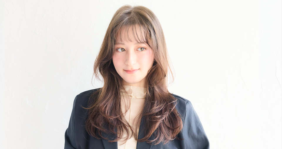 韓国風レイヤーカールロング