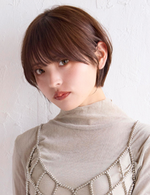 ツヤ感マッシュショート