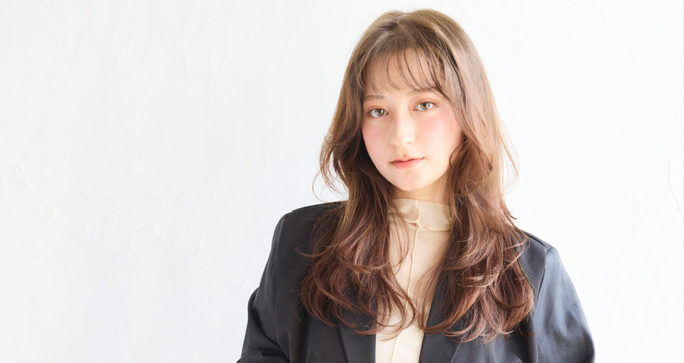 韓国風レイヤーカールロング