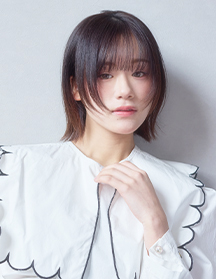 小顔見えレイヤーボブ