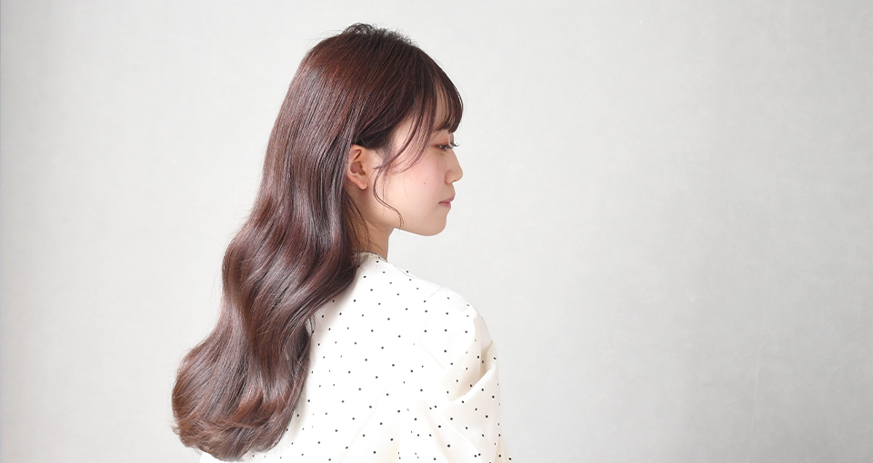 ツヤ髪ゆる巻きロング