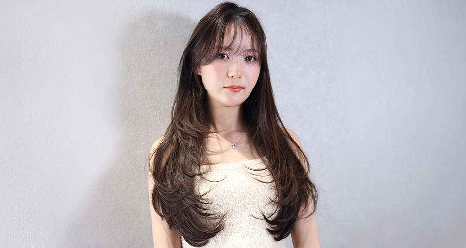 韓国風レイヤーロング
